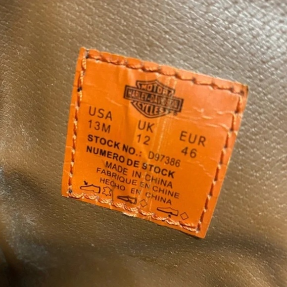 SZ 13 Harley Davidson Boots - Picture 4 of 9